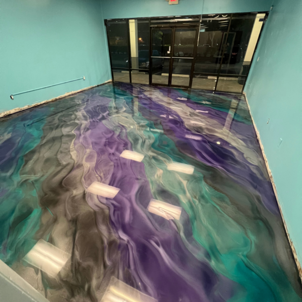 Advanced Resins | Designer Metallic Epoxy And Glass Coat Floors